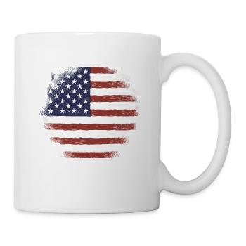 Home Of Free Because The Brave America - Tasse - Weiß - Rechts