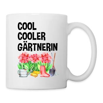 Garten Spruch Hobby Gärtnerin Geschenkidee - Tasse - Weiß - Rechts