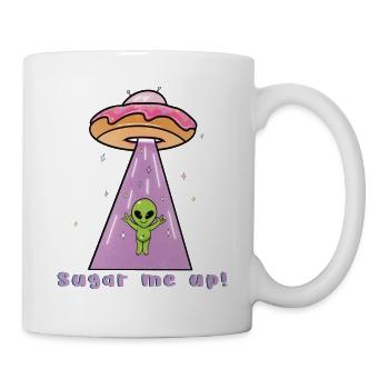 Space Donut - Zucker mich auf - Tasse - Weiß - Rechts