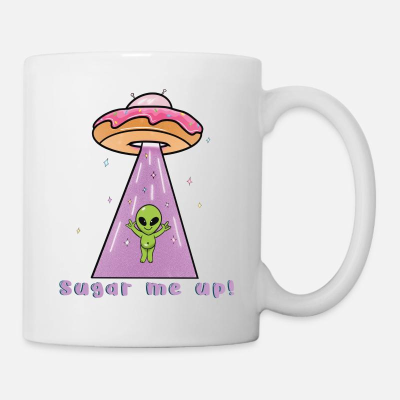 Space Donut - Sugar me up - Mug blanc - blanc