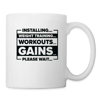 Installieren von Gewichtstraining Gym Lover - Tasse - Weiß - Rechts