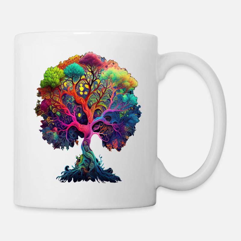 Arbre de vie Celtic Nordic Nature Conservation Forest - Mug blanc - blanc