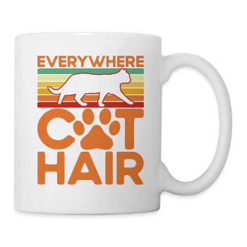 Chats amoureux chats parents chats dictons - Mug blanc - blanc - Droite