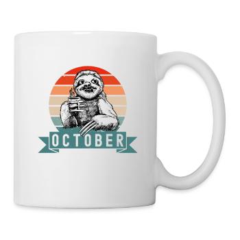 Les légendes sont nées en octobre 1968 Paresseux paresseux - Mug blanc - blanc - Droite