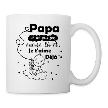 Futur papa - Annonce Grossesse - message bébé - Mug blanc - blanc - Droite