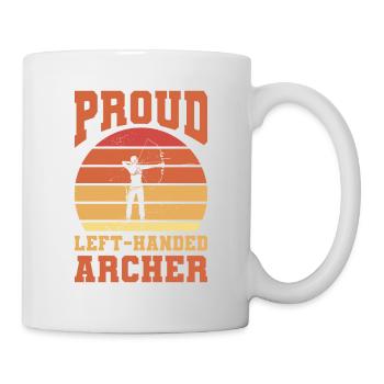 Proud Left-Handed Archer Lefty Archery - Mug - white - Right