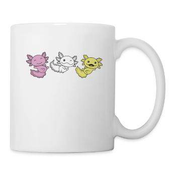 Twink Flag Pride LGBTQ Axolotl - Mug blanc - blanc - Droite