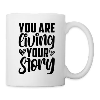 Vous vivez votre histoire - Mug blanc - blanc - Droite