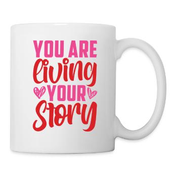 Vous vivez votre histoire - Mug blanc - blanc - Droite