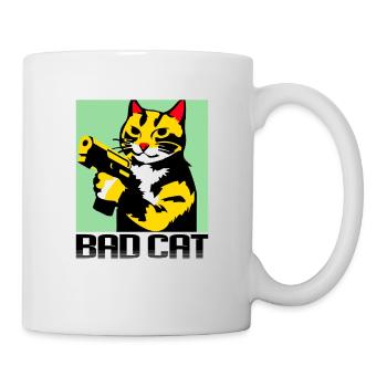 Bad Cat - Mug blanc - blanc - Droite