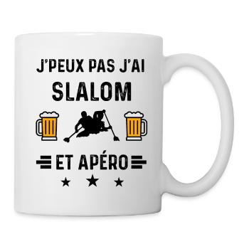 j'peux pas slalom apéro - Mug blanc - blanc - Droite