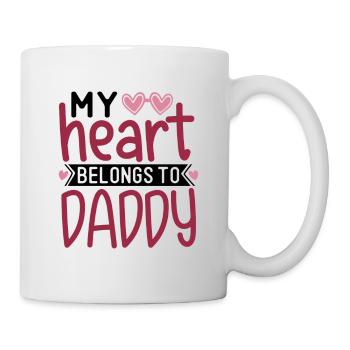 My Heart Belongs To Daddy - Tasse - Weiß - Rechts