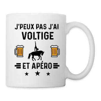 j'peux pas voltige apéro - Mug blanc - blanc - Droite