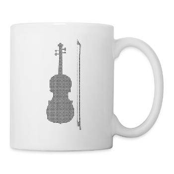 Geige - Tasse - Weiß - Rechts
