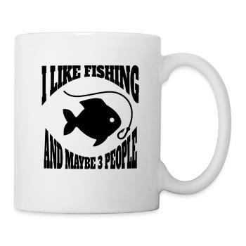 Fishing Fishing Fishing Fishing Fishing hooks - Mug - white - Right