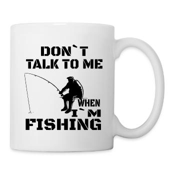 Fishing Fishing Fishing Fishing hooks Fishing - Mug - white - Right