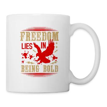 FREIHEIT IN LÜGEN MUTIG SEIN - Tasse - Weiß - Rechts