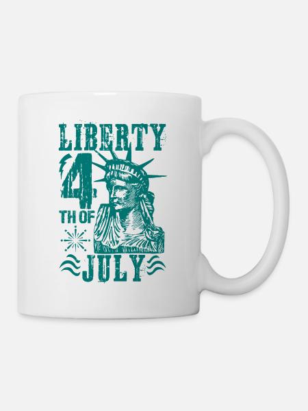 LIBERTY 4. JULI - Tasse - Weiß