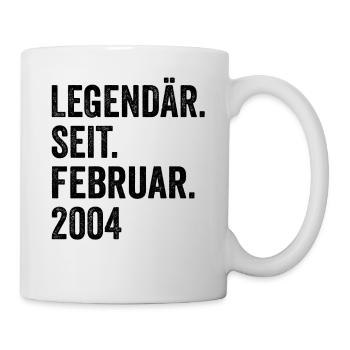 19 ans légendaire depuis février 2004 19e anniversaire - Mug blanc - blanc - Droite