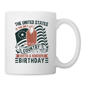 DIE VEREINIGTEN STAATEN SIND DAS EINZIGE LAND MIT EINEM BEKANNTEN - Tasse - Weiß - Rechts