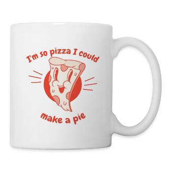 Je suis tellement pizza que je pourrais faire une tarte drôle d’amateur de pizza - Mug blanc - blanc - Droite