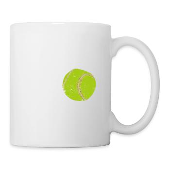 Schule ist wichtig, aber Softball noch wichtiger - Tasse - Weiß - Rechts