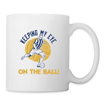 Keeping My Eye On The Ball! Cool Football Designs - Mug - white - Right