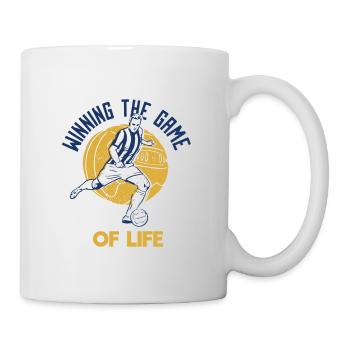 Gagner le jeu de la vie Cool Football Designs - Mug blanc - blanc - Droite