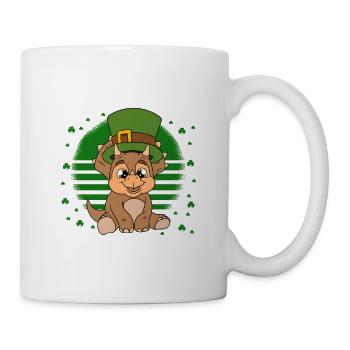 Dinosaur St. Patrick's Day Dino - Mug - white - Right