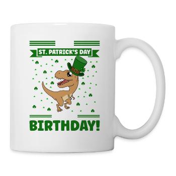 Dinosaur St. Patrick's Day Dino - Mug - white - Right