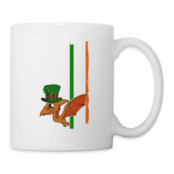 Dinosaur St. Patrick's Day Dino - Mug - white - Right