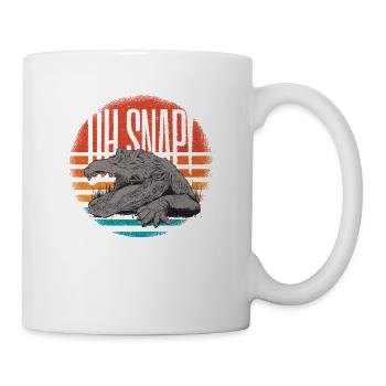 Tierreptil-alligator-illustration Oh Snap - Tasse - Weiß - Rechts