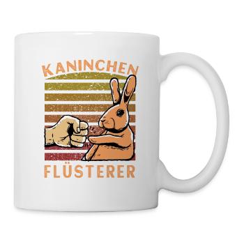 Kaninchen Flüsterer - Tasse - Weiß - Rechts