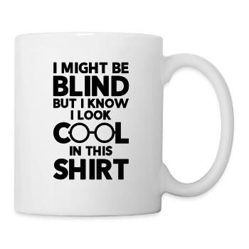 Braille-Schrift Blinde Blindheit Bewusstsein - Tasse - Weiß - Rechts