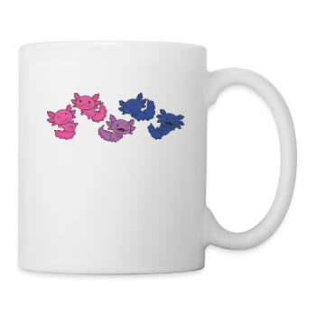 Bi Flag Pride LGBTQ Axolotl - Mug blanc - blanc - Droite