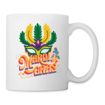 MARDI GRAS FESTIVAL - Mug blanc - blanc - Droite