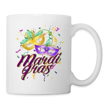 CARNAVAL DE MARDI GRAS - Mug blanc - blanc - Droite