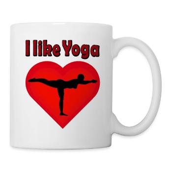 A Heart for Yoga Figure-Virabhadrasana C – Warrior - Mug - white - Right