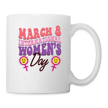 Vintage Style International Womens Day - Mug - white - Right