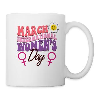 Happy International Womens Day - Mug - white - Right