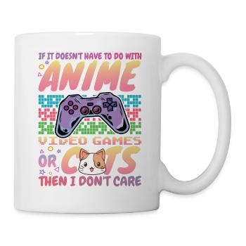 Spaß Anime Katzen Videospiele Gamer Gaming Katze Anime - Tasse - Weiß - Rechts