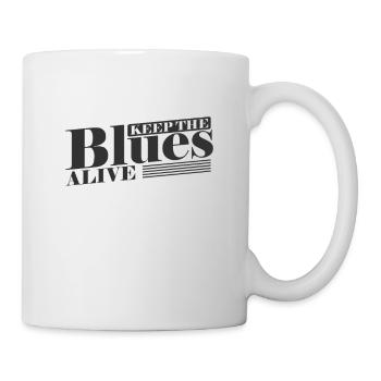 Gardez le Blues en vie Trompette musicale - Mug blanc - blanc - Droite