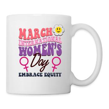 International Women's Day 2023 Theme Embrace Equit - Mug - white - Right