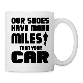 Marathon Triathlon Running Jogging Biking Cycling - Mug - white - Right