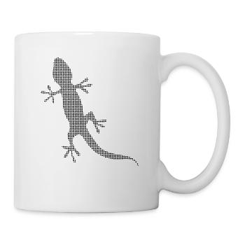 Eidechse - Tasse - Weiß - Rechts