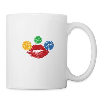 Kiss My Pallina pour tous les fans de pétanque - Mug blanc - blanc - Droite