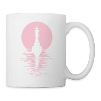Jeu de club d’échecs Cheval Pièce d’échecs Hommes + Femmes - Mug blanc - blanc - Droite
