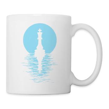 Jeu de club d’échecs Cheval Pièce d’échecs Hommes + Femmes - Mug blanc - blanc - Droite