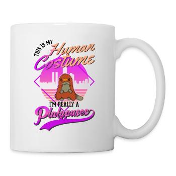 Platypus Human Costume Halloween - Mug - white - Right