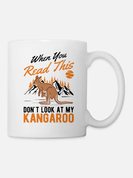 Australisches Känguru Australien Kangaroo - Tasse - Weiß